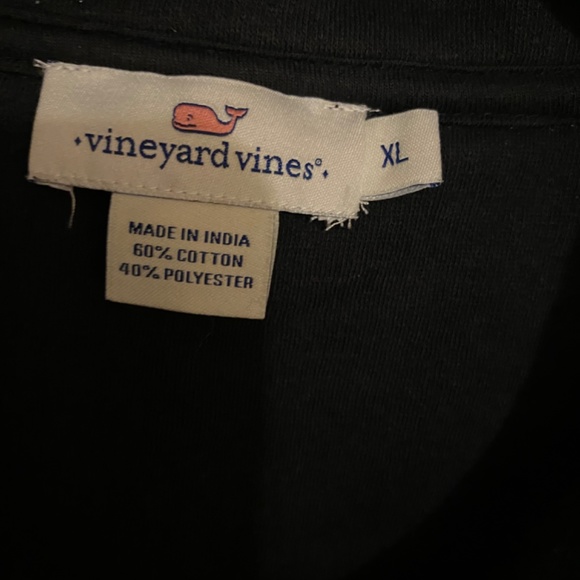 Vineyard Vines Men’s Long Sleeve Zipped Pullover. Size XL. Color black - Picture 5 of 8